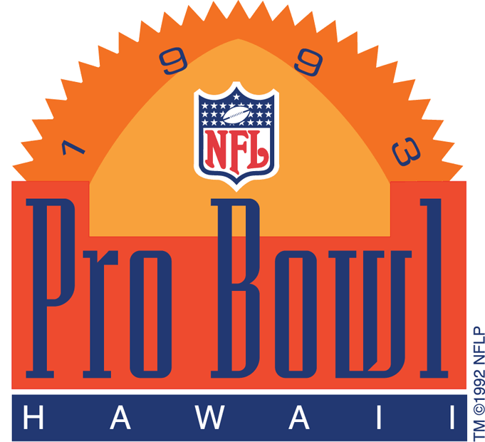 Pro Bowl 1993 Primary Logo DIY iron on transfer (heat transfer)